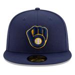 New Era Milwaukee Brewers Authentic Collection On Field 59Fifty Fitted Hat - Thumbnail 8 of 13