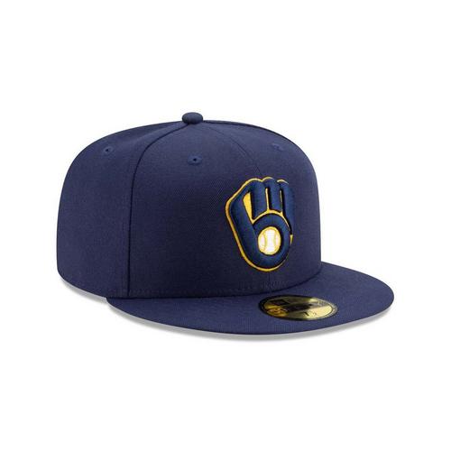 New Era Milwaukee Brewers Authentic Collection On Field 59Fifty Fitted Hat - Primary Image