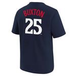 Nike Kids' Minnesota Twins Byron Buxton #25 Home Name & Number T-Shirt - Thumbnail 4 of 5