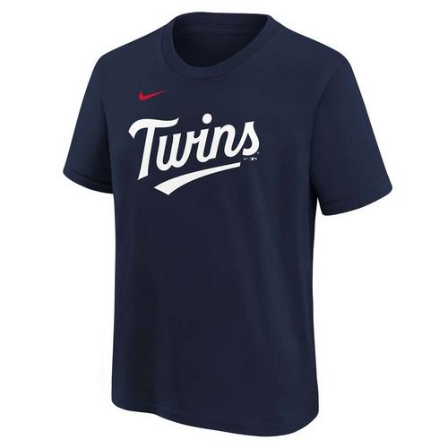 Nike Kids' Minnesota Twins Byron Buxton #25 Home Name & Number T-Shirt - Primary Image