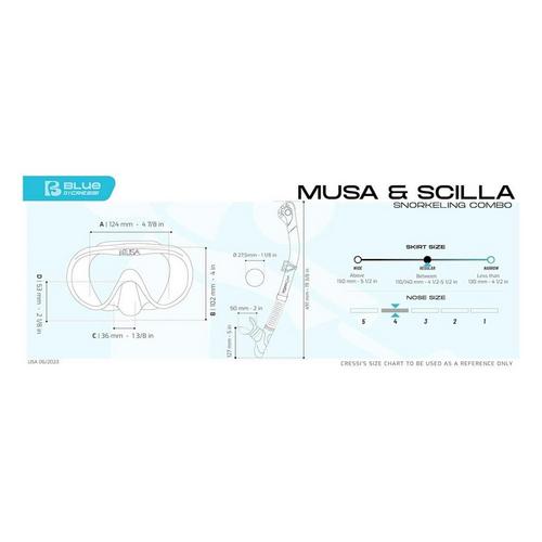 Cressi Musa & Scilla Mask and Snorkel - Primary Image