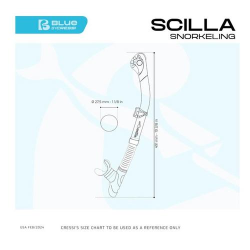 Cressi Scilla Dry Snorkel - Primary Image