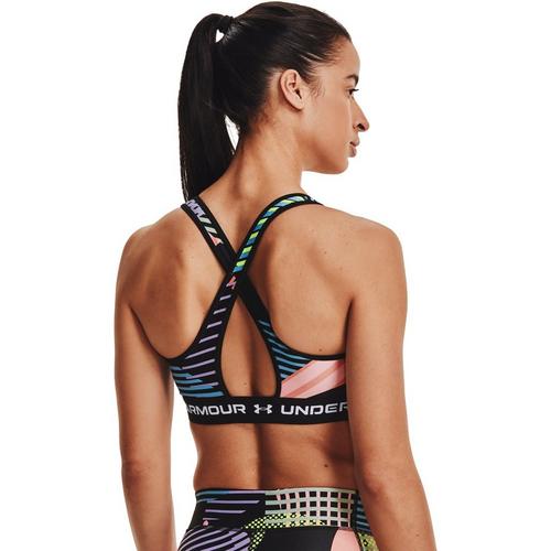 Women's Under Armour Crossback Print Mid Sports Bra - Primary Image