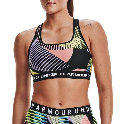 Women's Under Armour Crossback Print Mid Sports Bra - Primary Image