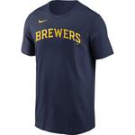 Nike Milwaukee Brewers Wordmark Fuse T-Shirt - Thumbnail 1 of 3