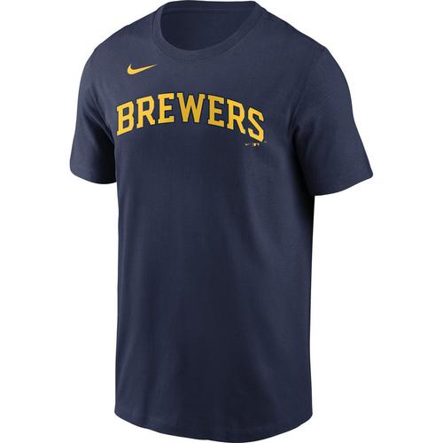 Nike Milwaukee Brewers Wordmark Fuse T-Shirt - Primary Image