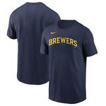Nike Milwaukee Brewers Wordmark Fuse T-Shirt - Thumbnail 3 of 3