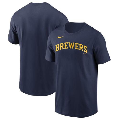 Nike Milwaukee Brewers Wordmark Fuse T-Shirt - Primary Image