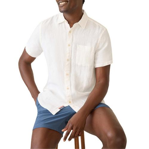 Men's Faherty Palma Linen Button Up Shirt - Primary Image