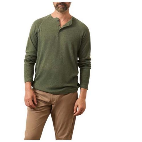 Men's Faherty ls Cloud Long Sleeve Henley - Primary Image