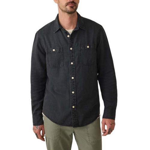 Men's Faherty The Tried And Chambray Long Sleeve Button Up Shirt - Primary Image