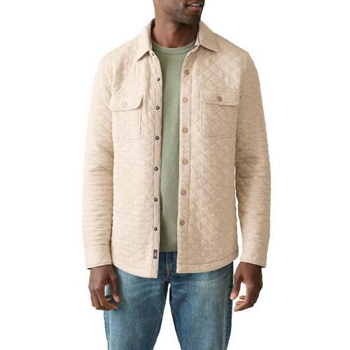 Men's Faherty Epic Quilted Fleece Long Sleeve Button Up Shirt - Primary Image