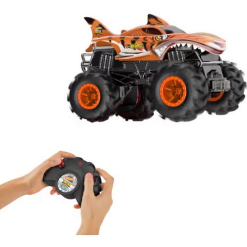 Hot Wheels RC Monster Trucks HW Tiger Shark RC in 124 Scale Remote-Control Toy Truck - Primary Image