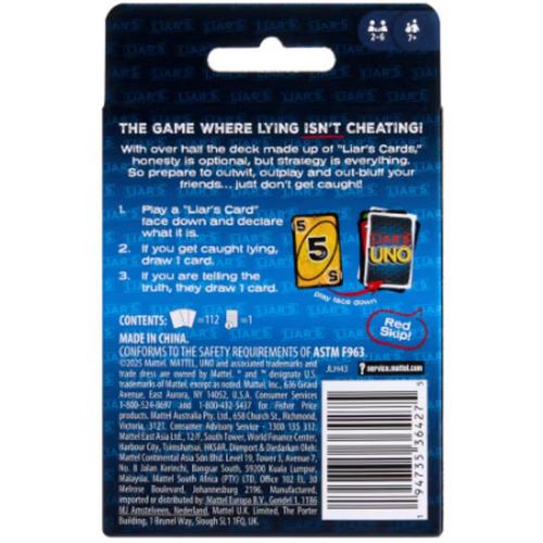Liar's UNO Card Game - Primary Image