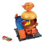 Hot Wheels Let's Race Netflix - City Burger Drive-Thru Playset, With 1 Toy Car - Thumbnail 5 of 6