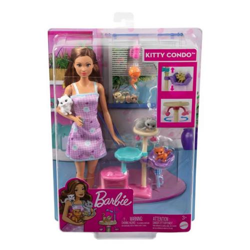 Barbie Kitty Condo Doll And Pets With Accessories - Primary Image