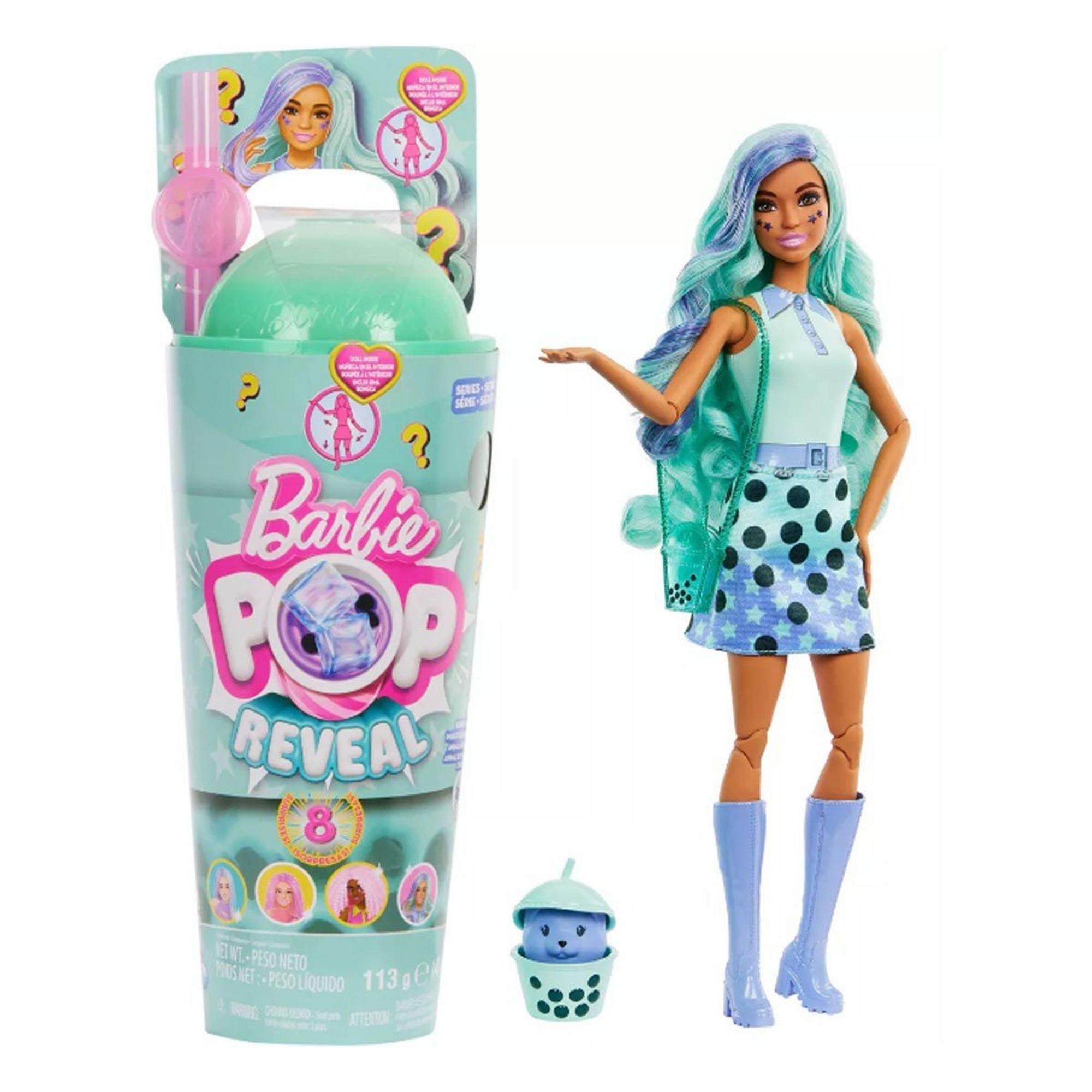 Barbie Pop Reveal Bubble Tea Series Fashion Doll & Accessories (Green Tea)