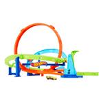 Hot Wheels Action Loop Cyclone Challenge Track Set With 164 Scale Toy Car, Easy Storage - Thumbnail 1 of 6