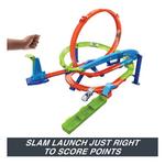 Hot Wheels Action Loop Cyclone Challenge Track Set With 164 Scale Toy Car, Easy Storage - Thumbnail 3 of 6