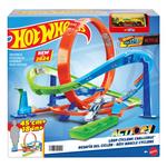 Hot Wheels Action Loop Cyclone Challenge Track Set With 164 Scale Toy Car, Easy Storage - Thumbnail 6 of 6