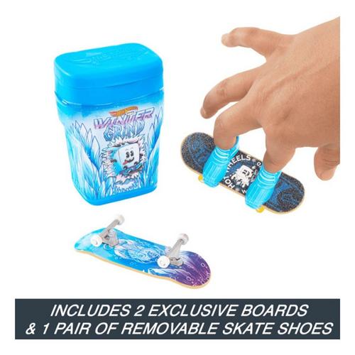 Hot Wheels Skate Flavor Container With 2 Exclusive Fingerboards And 1 Pair Of Removable Skate Shoes in Storage Case (Colors May Vary) - Primary Image