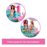 Barbie Dream Pool Playset with Slide and Bubbling Hot Tub - Thumbnail 3 of 6