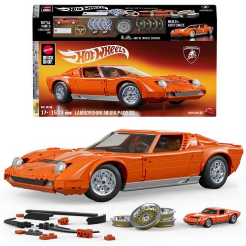 Mattel Brick Shop Hot Wheels 71 Lamborghini Miura P400 Sv Building