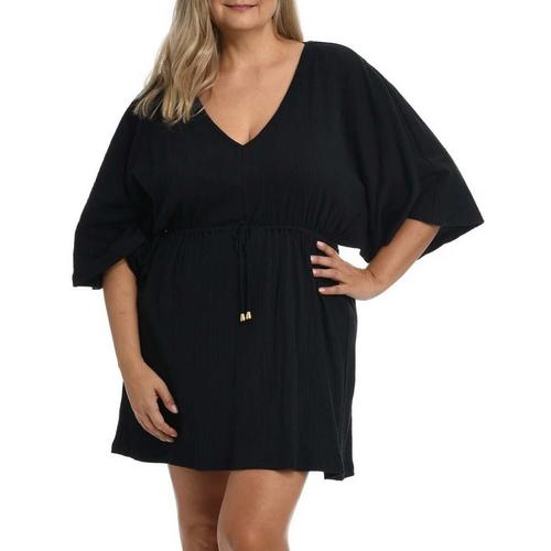Women's Maxine Plus Size Kimono Tunic Dress Swim Cover Up - Primary Image