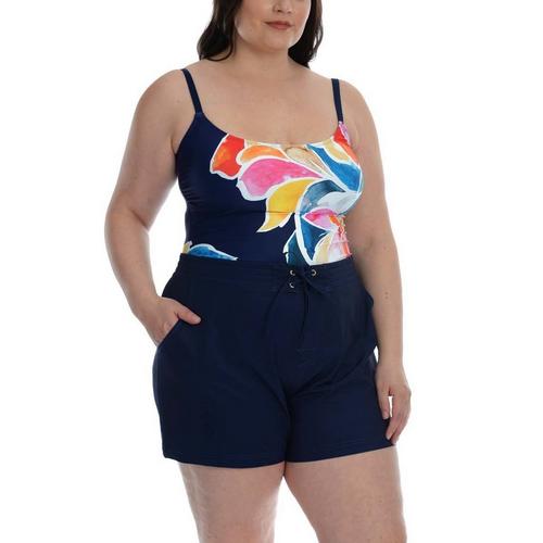 Women's La Blanca Plus Size 4in Swim Boardshorts - Primary Image