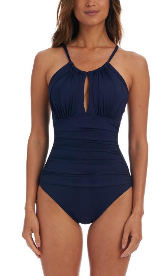 La Blanca Tropic Waves High-Neck One-Piece Swimsuit In Multi - 52% Off