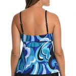 Women's 24th & Ocean Swirl Front Beach Swim Tankini - Thumbnail 2 of 2