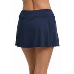 Women's 24th & Ocean Plus Size Solid Swim Skort - Thumbnail 2 of 2