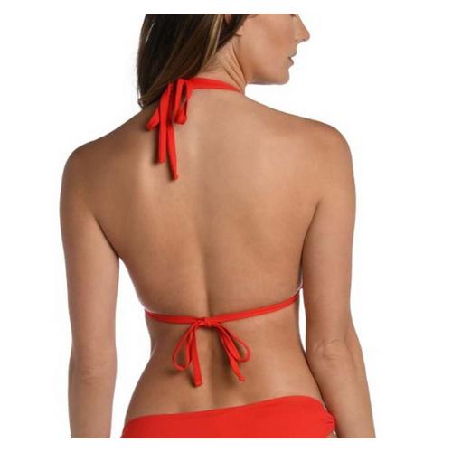 Women's La Blanca Halter Triangle Swim Bikini Top - Primary Image