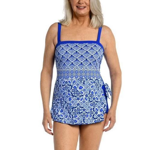 Women's Maxine Bandeau Sarong One Piece Swimsuit - Primary Image