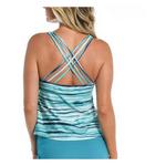 Women's 24th & Ocean Seaside Breeze Crossback Swim Tankini - Thumbnail 2 of 2