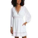 Women's La Blanca V-Neck Dress Swim Cover Up - Thumbnail 1 of 2