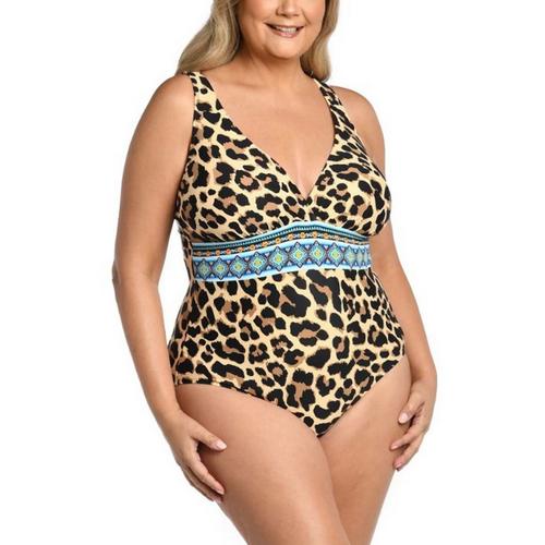 Women's La Blanca Plus Size Cross-Back One Piece Swimsuit - Primary Image