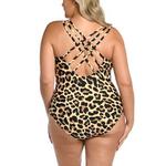 Women's La Blanca Plus Size Cross-Back One Piece Swimsuit - Thumbnail 2 of 2
