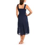 Women's La Blanca Shadow Stripe Tiered Midi Dress Swim Cover Up - Thumbnail 2 of 2