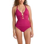 Women's La Blanca Lace Up One Piece Swimsuit - Thumbnail 1 of 2