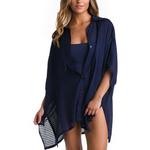 Women's La Blanca Shadow Stripe Shirt Dress Swim Cover Up - Thumbnail 1 of 2