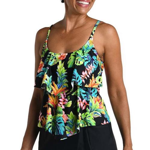 Women's Maxine Two Tiered Swim Tankini - Primary Image