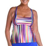 Women's 24th & Ocean Square Neck Swim Tankini - Thumbnail 1 of 3