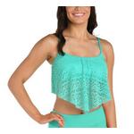 Women's 24th & Ocean Handkerchief Flounce Swim Bikini Top - Thumbnail 1 of 2