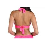 Women's La Blanca Island Goddess Ruffled Banded Halter Swim Bikini Top - Thumbnail 2 of 2