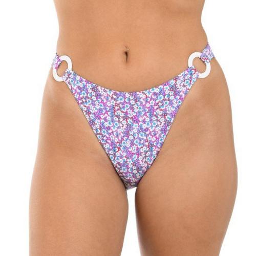 Women's Citrus High Leg Loop Hipster Swim Bottoms - Primary Image