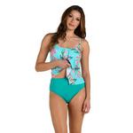 Women's 24th & Ocean Ibiza Palms Two Tiered Swim Tankini - Thumbnail 3 of 3