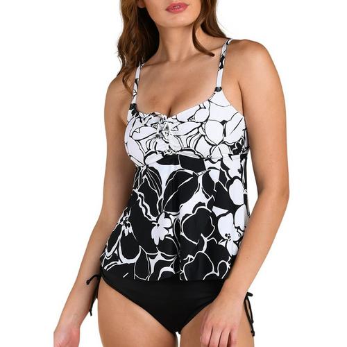 Women's 24th & Ocean Mallorca Fly-Away Swim Tankini - Primary Image