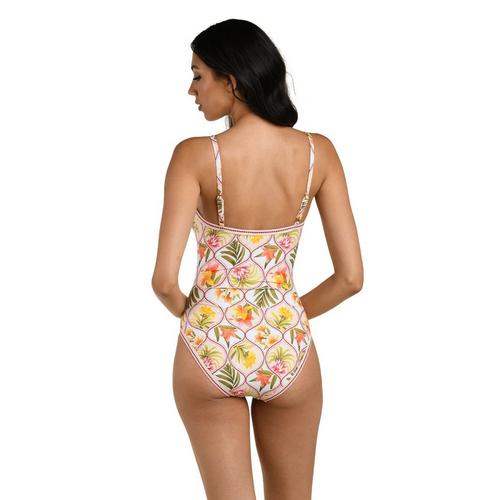 Women's La Blanca Palm Nouveau Lingerie One Piece Swimsuit - Primary Image