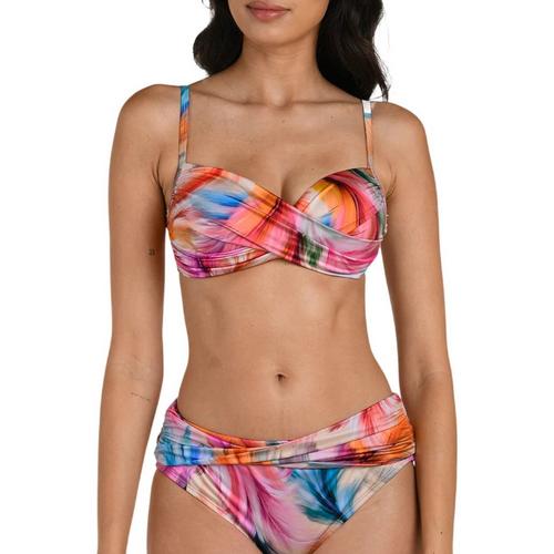 Women's La Blanca Over The Shoulder Wrap Swim Bikini Top - Primary Image